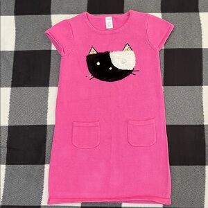 Gymboree Girl's Cat Sweater Dress Size 12